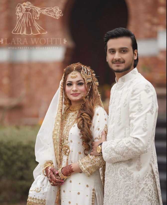 GROOM SHERWANI AND BRIDAL GRARA SHIRT