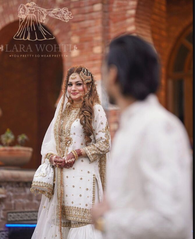 GROOM SHERWANI AND BRIDAL GRARA SHIRT