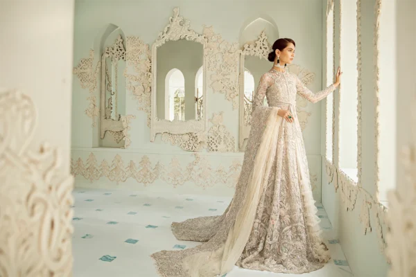 Pakistani Silver Maxi For Wedding - Image 4