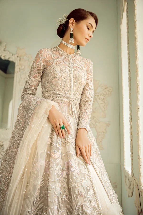 Pakistani Silver Maxi For Wedding - Image 2