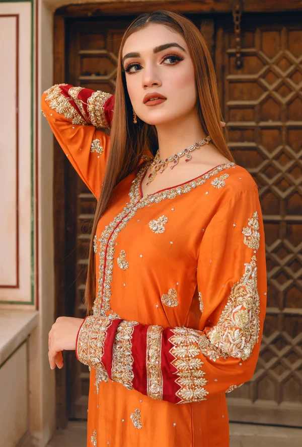RED ORANGE HAND WORK - Image 3