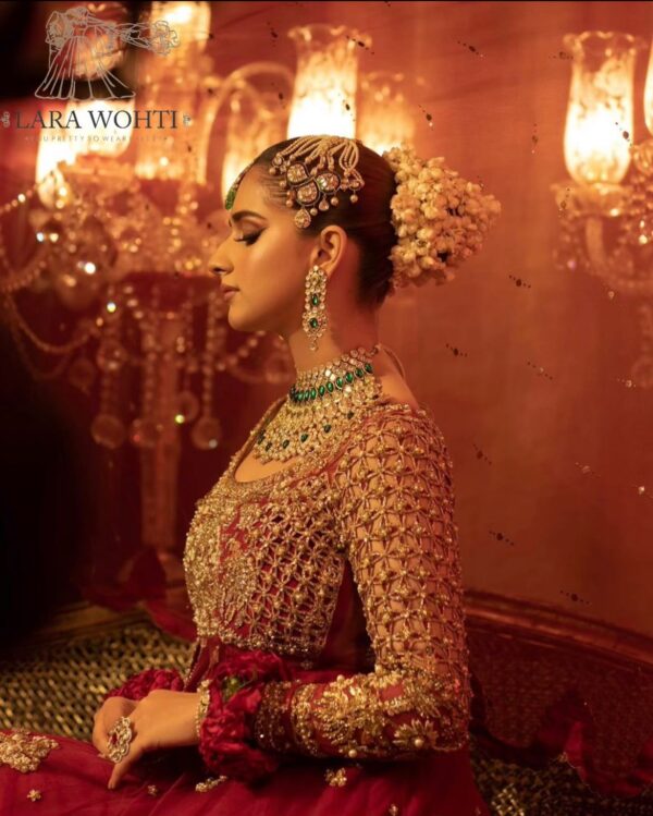 Classic Red bridal Lehenga - Image 2