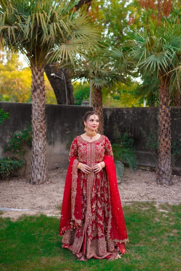Red Bridal Dress - Image 2