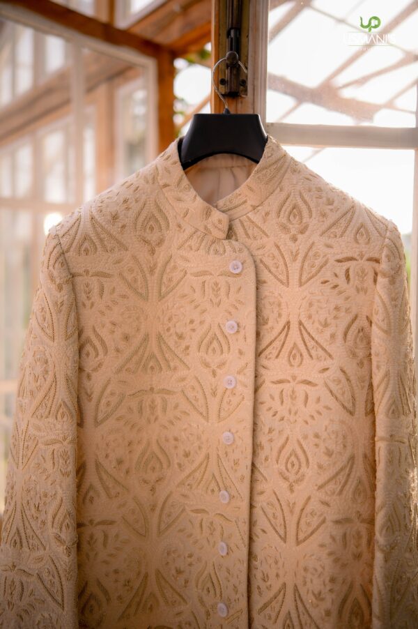 Off White Sherwani - Image 5