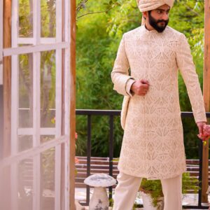 Off White Sherwani