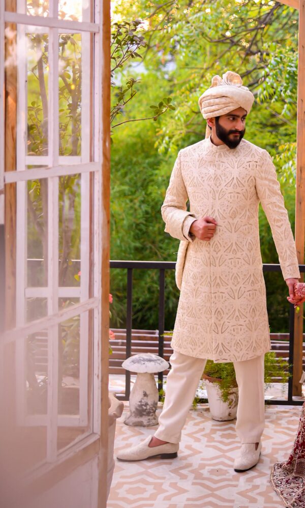 Off White Sherwani