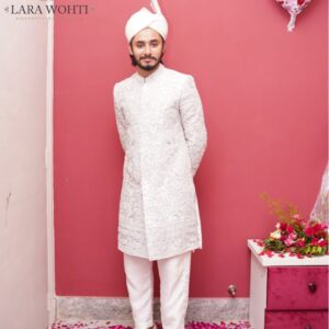 White Sherwani
