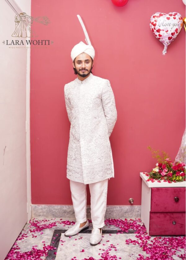 White Sherwani