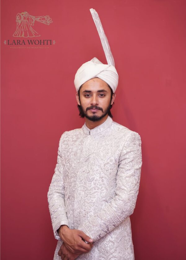 White Sherwani - Image 2