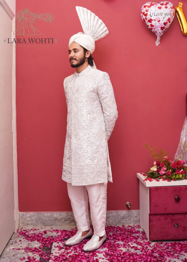 White Sherwani - Image 4