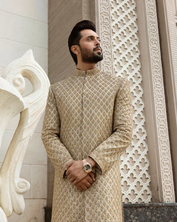 Hand Made Sherwani - Image 5