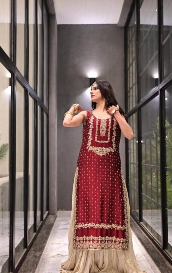Long Shirt And Sharara - Image 2