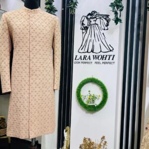 Sherwani Peach Pink
