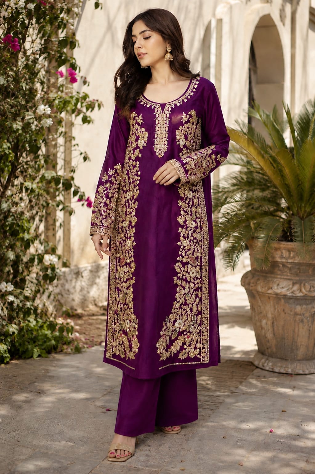 Merjanda Long Shirt Hand Made Work