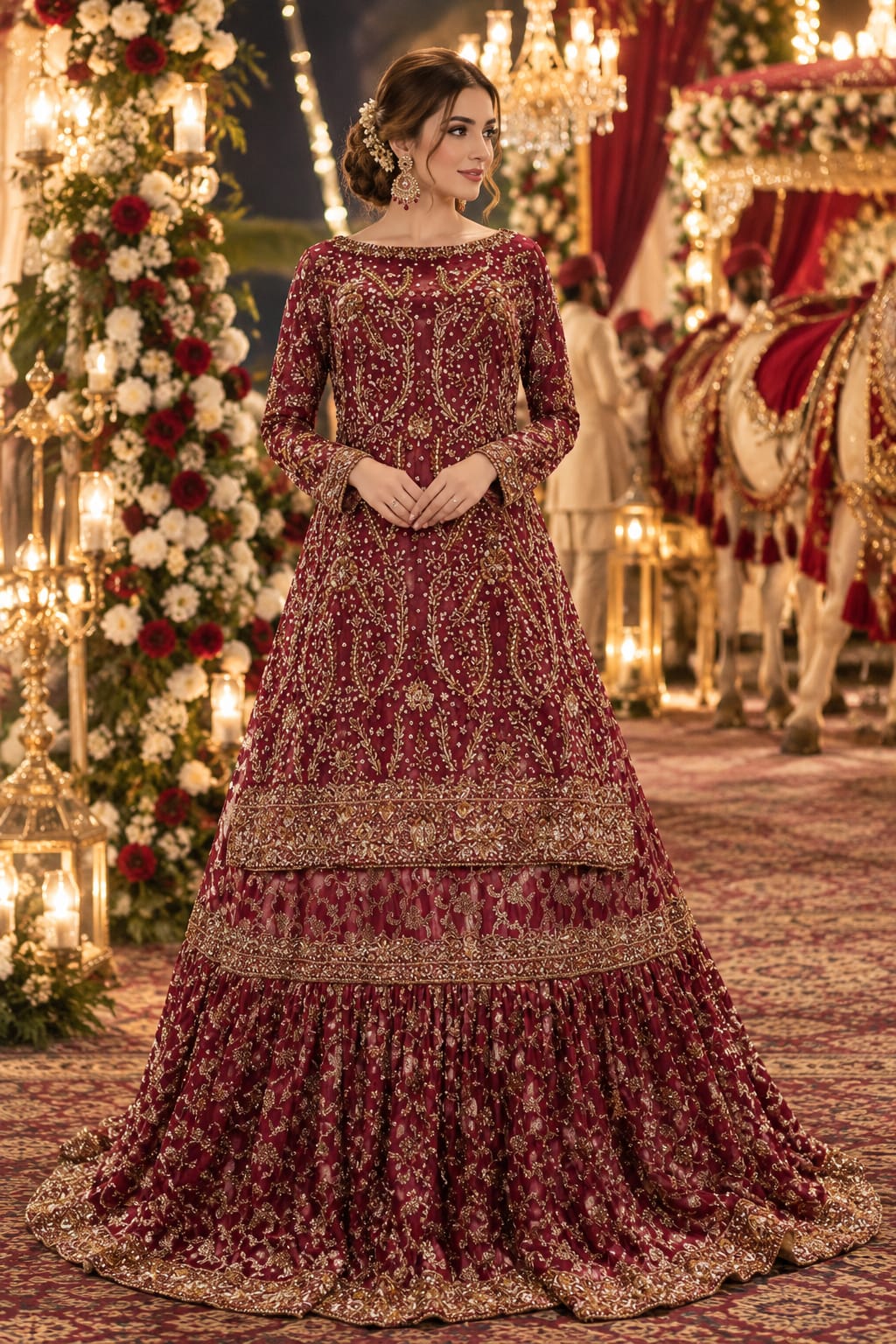 Fershi Lengha Red Colour